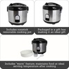 image:imageIMUSA 10cup Deluxe Stainless Steel Electric Rice Cooker with Steam Tray10 Cups