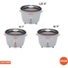 image:imageIMUSA 10cup Deluxe Stainless Steel Electric Rice Cooker with Steam Tray3 Cups