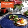 image:imageIMUSA 11 in Steel Comal Griddle Pan Blue Enamel Speckled Finish Stovetop Tortilla Pan for Gas Electric Stoves Pancake Griddle Mexican Cooking Flat Skillet with HandleEnamel
