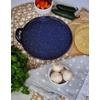 image:imageIMUSA 11 in Steel Comal Griddle Pan Blue Enamel Speckled Finish Stovetop Tortilla Pan for Gas Electric Stoves Pancake Griddle Mexican Cooking Flat Skillet with HandleEnamel