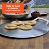 image:imageIMUSA 11 in Steel Comal Griddle Pan Blue Enamel Speckled Finish Stovetop Tortilla Pan for Gas Electric Stoves Pancake Griddle Mexican Cooking Flat Skillet with HandleAluminum