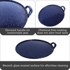 image:imageIMUSA 11 in Steel Comal Griddle Pan Blue Enamel Speckled Finish Stovetop Tortilla Pan for Gas Electric Stoves Pancake Griddle Mexican Cooking Flat Skillet with HandleEnamel