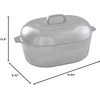 image:imageIMUSA 11in H Cajun Cast Aluminum Oval Roaster with Lid15