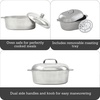 image:imageIMUSA 11in H Cajun Cast Aluminum Oval Roaster with Lid18