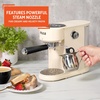 image:imageIMUSA 20 Bar Espresso Machine with Milk Frother Compact 12 Cup Espresso amp Cappuccino Maker Thermoblock Fast Heating Coffee Machine Hot amp Iced Latte Macchiato amp Mocha Maker Matte AlmondAlmond