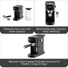 image:imageIMUSA 20 Bar Espresso Machine with Milk Frother Compact 12 Cup Espresso amp Cappuccino Maker Thermoblock Fast Heating Coffee Machine Hot amp Iced Latte Macchiato amp Mocha Maker Matte AlmondBlack