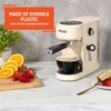 image:imageIMUSA 20 Bar Espresso Machine with Milk Frother Compact 12 Cup Espresso amp Cappuccino Maker Thermoblock Fast Heating Coffee Machine Hot amp Iced Latte Macchiato amp Mocha Maker Matte AlmondAlmond