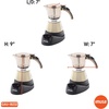 image:imageIMUSA 3 or 2cup Electric Espresso Maker PurpleAlmond