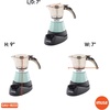 image:imageIMUSA 3 or 2cup Electric Espresso Maker PurpleMint
