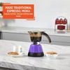 image:imageIMUSA 3 or 2cup Electric Espresso Maker PurplePurple