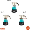 image:imageIMUSA 3 or 2cup Electric Espresso Maker TealTeal