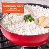 image:imageIMUSA 32 Qt Red Aluminum Dutch Oven with Black Ceramic Nonstick Glass Lid amp Riveted Handles  Oven Safe Caldero for Everyday Cooking69 Qt