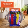 image:imageIMUSA 32Qt Colombia Ecuador VenezuelaThemed Aluminum Caldero with Lid Traditional Latin Dutch Oven for Rice Soups amp StewsAndino