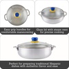 image:imageIMUSA 32Qt Colombia Ecuador VenezuelaThemed Aluminum Caldero with Lid Traditional Latin Dutch Oven for Rice Soups amp StewsAndino
