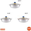 image:imageIMUSA 32Qt Colombia Ecuador VenezuelaThemed Aluminum Caldero with Lid Traditional Latin Dutch Oven for Rice Soups amp StewsAndino