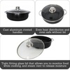 image:imageIMUSA 44Qt Bistro Ceramic Nonstick CalderoDutch Oven with Glass Lid Black