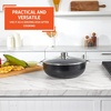 image:imageIMUSA 44Qt Bistro Ceramic Nonstick CalderoDutch Oven with Glass Lid Black