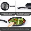 image:imageIMUSA 8in Bistro Aluminum Nonstick Fry Pan with Cool Touch Handle Small Skillet for Eggs Omelets Sauteing and Everyday Cooking Black8 Inch