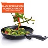 image:imageIMUSA 8in Bistro Aluminum Nonstick Fry Pan with Cool Touch Handle Small Skillet for Eggs Omelets Sauteing and Everyday Cooking Black8 Inch Pack of 4