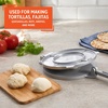 image:imageIMUSA 8in Cast Aluminum Tortilla Press Lightweight Dough Press for Tortillas Arepas Empanadas Roti and Flatbreads Easy Lever Design GraySilver
