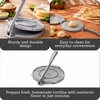 image:imageIMUSA 8in Cast Aluminum Tortilla Press Lightweight Dough Press for Tortillas Arepas Empanadas Roti and Flatbreads Easy Lever Design GraySilver