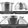 image:imageIMUSA Aluminum Steamer Dual Piece Set 32 Qt and 10 Qt Silver28 Qt and 10 Qt