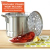 image:imageIMUSA Aluminum Steamer Dual Piece Set 32 Qt and 10 Qt Silver28 Qt and 10 Qt