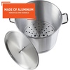 image:imageIMUSA Aluminum Steamer Dual Piece Set 32 Qt and 10 Qt Silver28 Qt and 10 Qt
