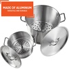 image:imageIMUSA Aluminum Steamer Dual Piece Set 32 Qt and 10 Qt Silver32 Qt and 10 Qt