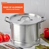 image:imageIMUSA Big 40 Qt Tamale Steamer Vaporera Stock Pot Aluminum Tamalera 10 Gallons16 Quarts