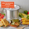 image:imageIMUSA Big 40 Qt Tamale Steamer Vaporera Stock Pot Aluminum Tamalera 10 Gallons16 Quarts
