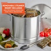image:imageIMUSA Big 40 Qt Tamale Steamer Vaporera Stock Pot Aluminum Tamalera 10 Gallons28 Quarts