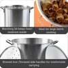 image:imageIMUSA Big 40 Qt Tamale Steamer Vaporera Stock Pot Aluminum Tamalera 10 Gallons40 Quarts