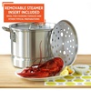 image:imageIMUSA Big 40 Qt Tamale Steamer Vaporera Stock Pot Aluminum Tamalera 10 Gallons40 Quarts