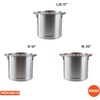 image:imageIMUSA Big 40 Qt Tamale Steamer Vaporera Stock Pot Aluminum Tamalera 10 Gallons52 Quarts