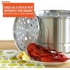 image:imageIMUSA Big 40 Qt Tamale Steamer Vaporera Stock Pot Aluminum Tamalera 10 Gallons52 Quarts