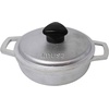 image:imageIMUSA Caldero Cast Aluminum Stock Pot 7 Qt with Glass Lid 30 cm Diameter Heavy Bottom Cooking Pot with Riveted Handles Oven Safe Rice Pot for Stews Soups and BeansMini