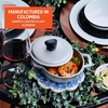 image:imageIMUSA Caldero Cast Aluminum Stock Pot 7 Qt with Glass Lid 30 cm Diameter Heavy Bottom Cooking Pot with Riveted Handles Oven Safe Rice Pot for Stews Soups and BeansMini