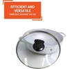 image:imageIMUSA Caldero Cast Aluminum Stock Pot 7 Qt with Glass Lid 30 cm Diameter Heavy Bottom Cooking Pot with Riveted Handles Oven Safe Rice Pot for Stews Soups and BeansGlass Lid
