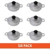 image:imageIMUSA Caldero Cast Aluminum Stock Pot 7 Qt with Glass Lid 30 cm Diameter Heavy Bottom Cooking Pot with Riveted Handles Oven Safe Rice Pot for Stews Soups and BeansMini