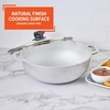 image:imageIMUSA Caldero Cast Aluminum Stock Pot 7 Qt with Glass Lid 30 cm Diameter Heavy Bottom Cooking Pot with Riveted Handles Oven Safe Rice Pot for Stews Soups and BeansGlass Lid