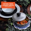 image:imageIMUSA Caldero Cast Aluminum Stock Pot 7 Qt with Glass Lid 30 cm Diameter Heavy Bottom Cooking Pot with Riveted Handles Oven Safe Rice Pot for Stews Soups and BeansMini