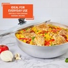 image:imageIMUSA Caldero Cast Aluminum Stock Pot 7 Qt with Glass Lid 30 cm Diameter Heavy Bottom Cooking Pot with Riveted Handles Oven Safe Rice Pot for Stews Soups and BeansGlass Lid
