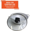 image:imageIMUSA Caldero Cast Aluminum Stock Pot 7 Qt with Glass Lid 30 cm Diameter Heavy Bottom Cooking Pot with Riveted Handles Oven Safe Rice Pot for Stews Soups and BeansGlass Lid