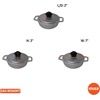 image:imageIMUSA Caldero Cast Aluminum Stock Pot 7 Qt with Glass Lid 30 cm Diameter Heavy Bottom Cooking Pot with Riveted Handles Oven Safe Rice Pot for Stews Soups and BeansMini