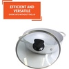 image:imageIMUSA Caldero Cast Aluminum Stock Pot 7 Qt with Glass Lid 30 cm Diameter Heavy Bottom Cooking Pot with Riveted Handles Oven Safe Rice Pot for Stews Soups and BeansGlass Lid