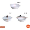 image:imageIMUSA Caldero Cast Aluminum Stock Pot 7 Qt with Glass Lid 30 cm Diameter Heavy Bottom Cooking Pot with Riveted Handles Oven Safe Rice Pot for Stews Soups and BeansGlass Lid
