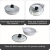 image:imageIMUSA Caldero Cast Aluminum Stock Pot 7 Qt with Glass Lid 30 cm Diameter Heavy Bottom Cooking Pot with Riveted Handles Oven Safe Rice Pot for Stews Soups and BeansGlass Lid