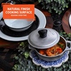 image:imageIMUSA Caldero Cast Aluminum Stock Pot 7 Qt with Glass Lid 30 cm Diameter Heavy Bottom Cooking Pot with Riveted Handles Oven Safe Rice Pot for Stews Soups and BeansMini