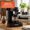 image:imageIMUSA Electric Espresso Cappuccino Maker 4 Cup Capacity with Milk Frother Black Coffee Machine for Home Barista ExperienceNew Classic